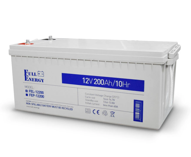 Акумулятор гелевий 12В 200 Аг для ДБЖ Full Energy FEL-12200